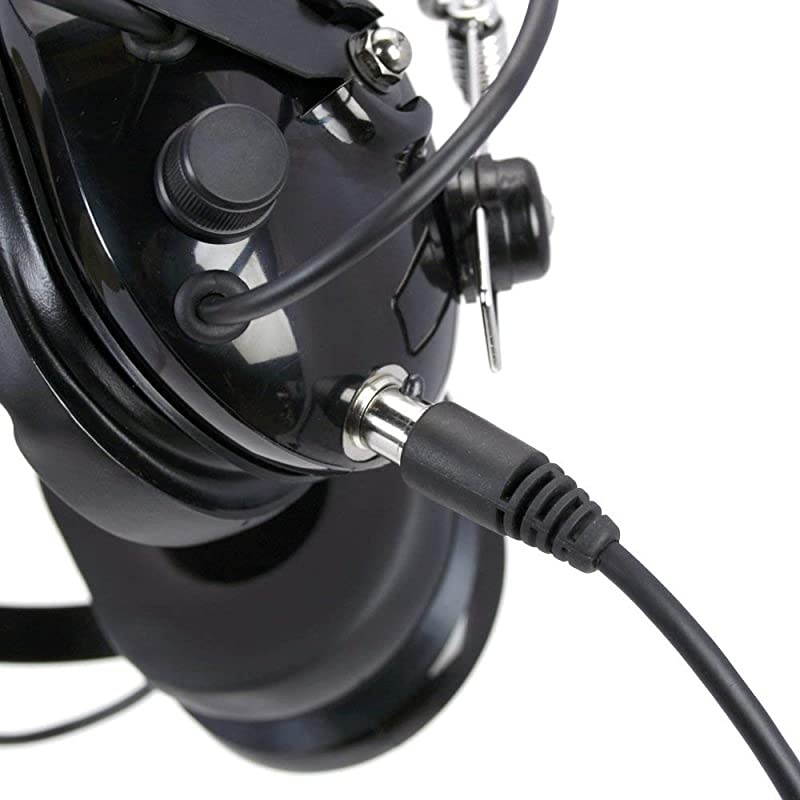 U174 Plug to Mini XLR5 Jack Adapter 2M Durable Coiled Cable for GA Military Helicopter Rugged Radios and Headsets