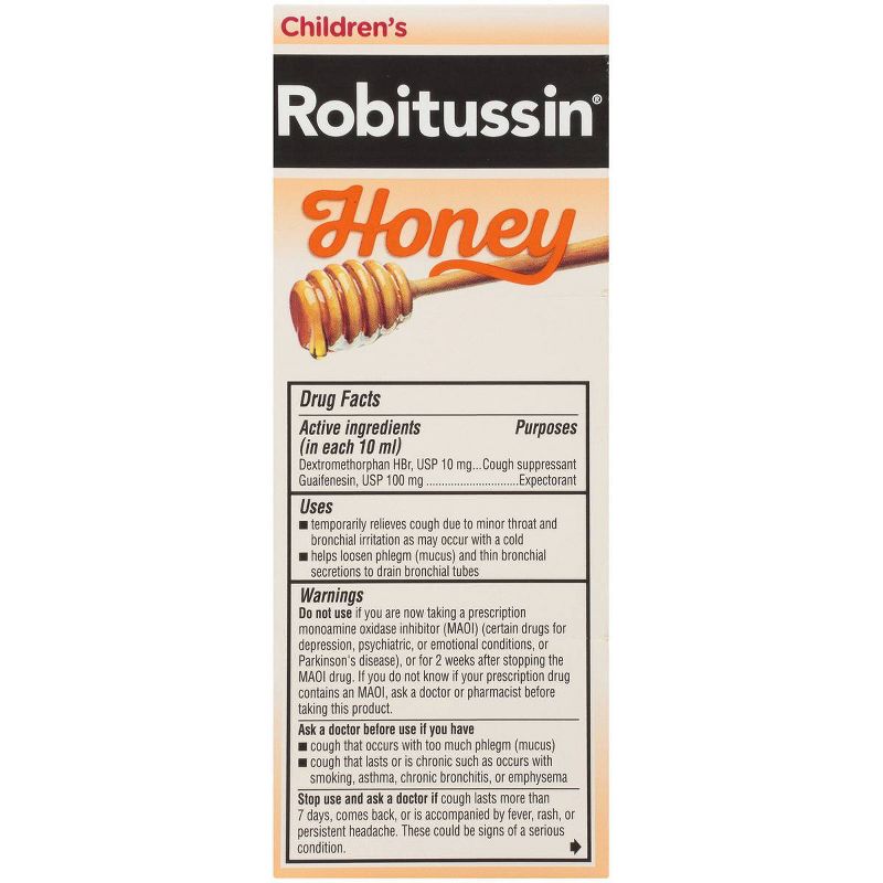 Children's Robitussin Cough & Chest Congestion DM Relief Liquid - Dextromethorphan - Honey - 4 fl oz
