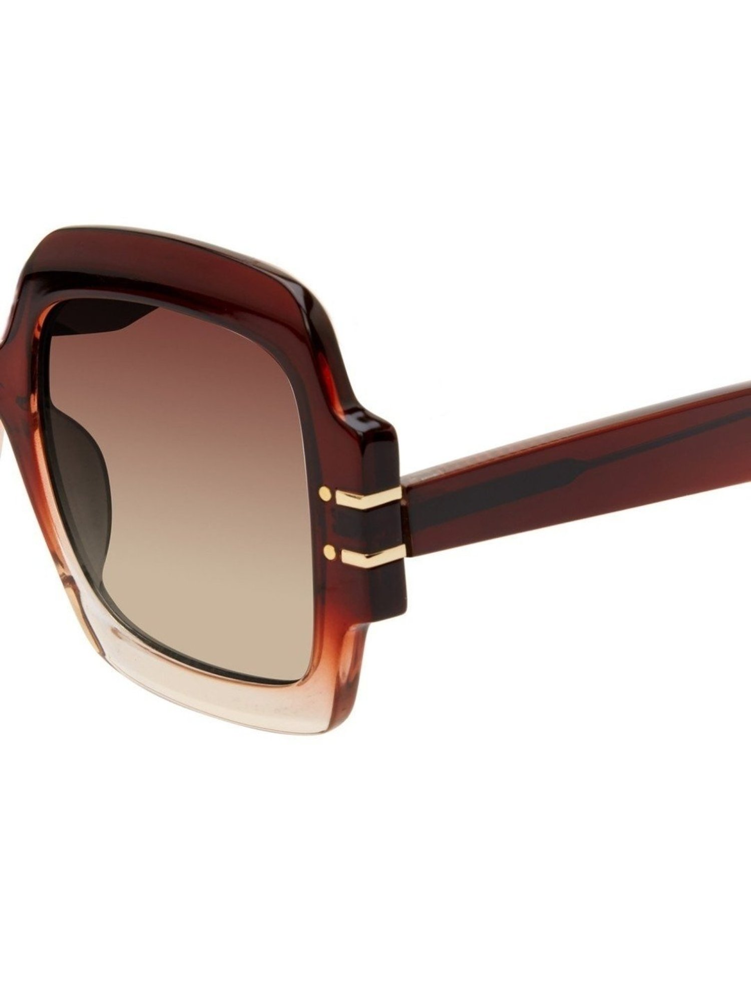 STEVE MADDEN Brown Square UV Protection Sunglasses for Women