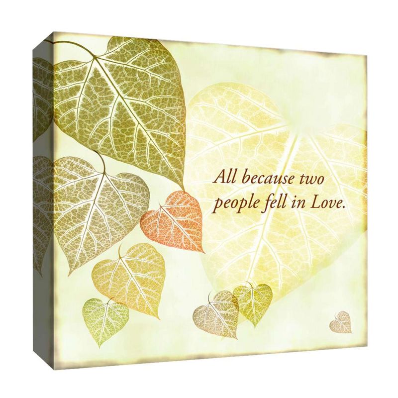 16" x 16" All Because Two People Decorative Wall Art - PTM Images