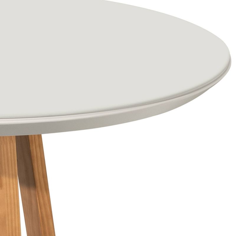 45.27" Duffy Round Dining Table Off White - Manhattan Comfort