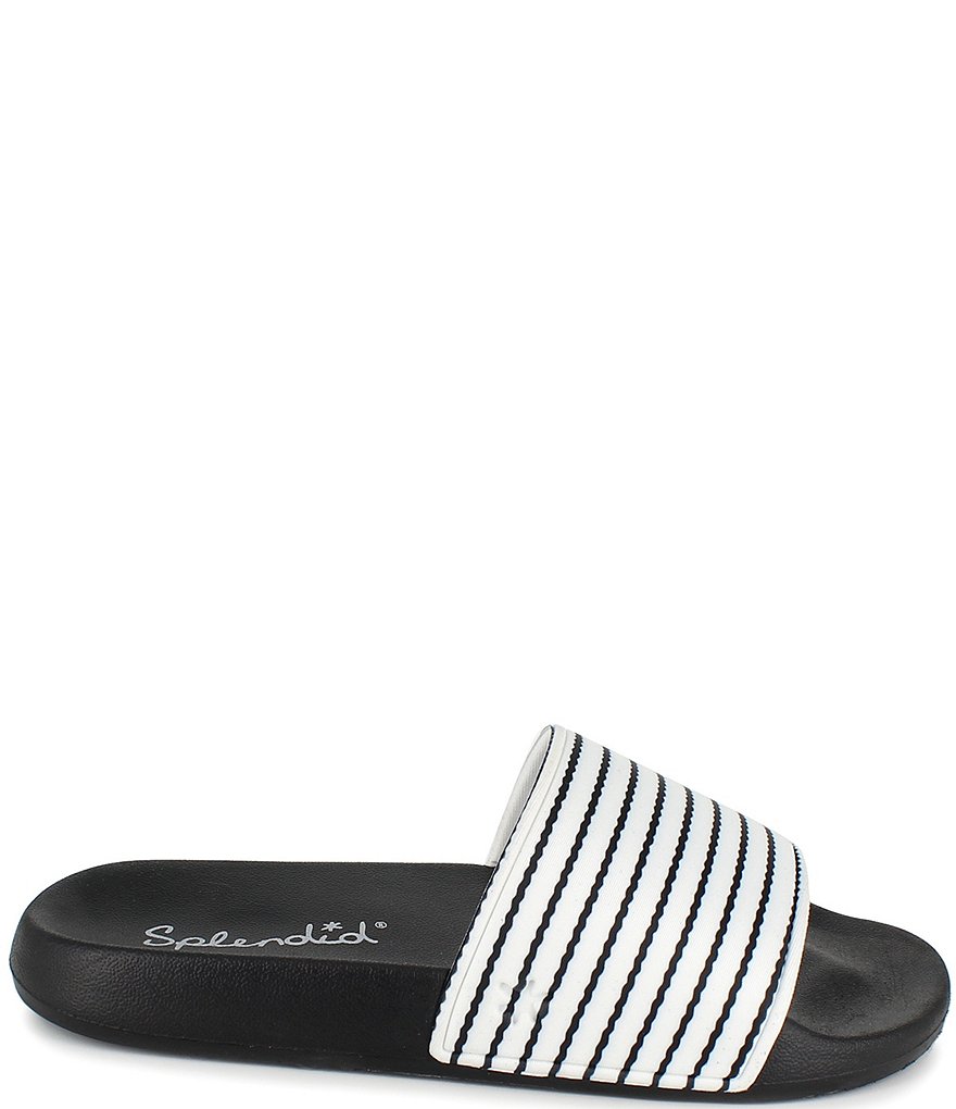 Splendid Ursa Stripe Print Pool Slides