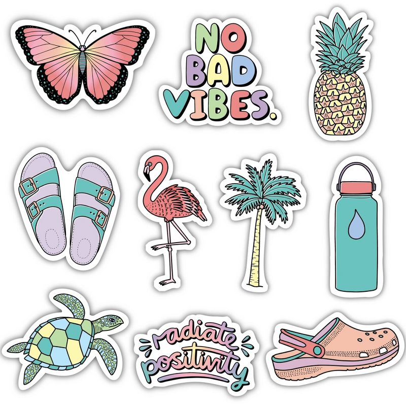 Big Moods Aesthetic Sticker Pack 10pc