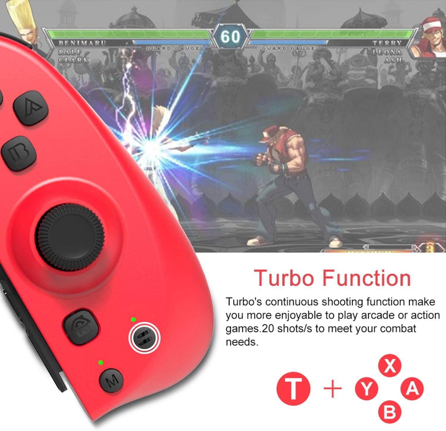 Wireless Controller for Nintendo Switch/Switch Lite, Bluetooth Switch Controller Joypad Joystick Compatible with Nintendo Switch Console as a Joy-Con Controller Replacement