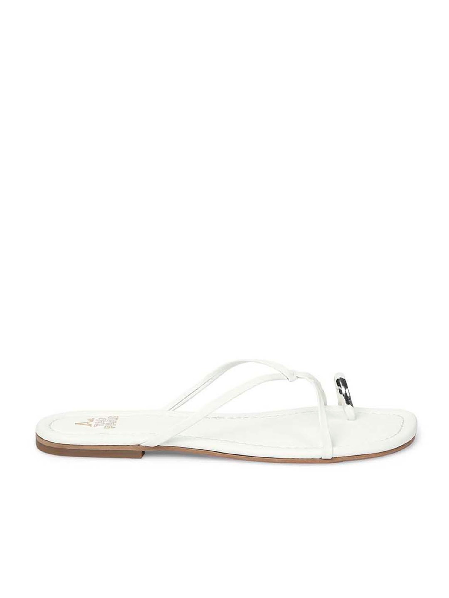 Tao Paris Women's Rihana White Toe Ring Sandals