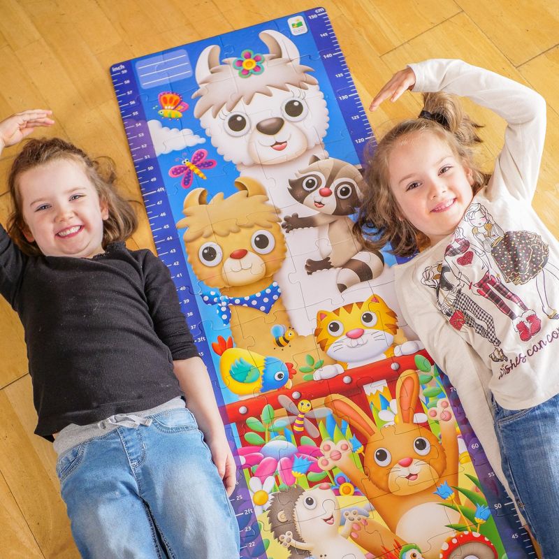 The Learning Journey Long & Tall Puzzl Animal Friends Growth Chart