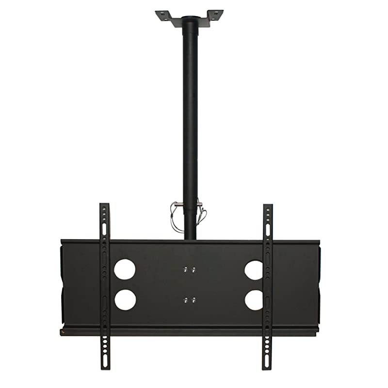 Full Motion Ceiling TV Mount, Tilt 0 to -20&deg; Down, 360&deg; Swivel for Most 40"-65" Inch LCD, LED, 4K or Plasma TVs, VESA Up to 600 X 400, 165lbs Capacity Max&ndash; Black (41029)