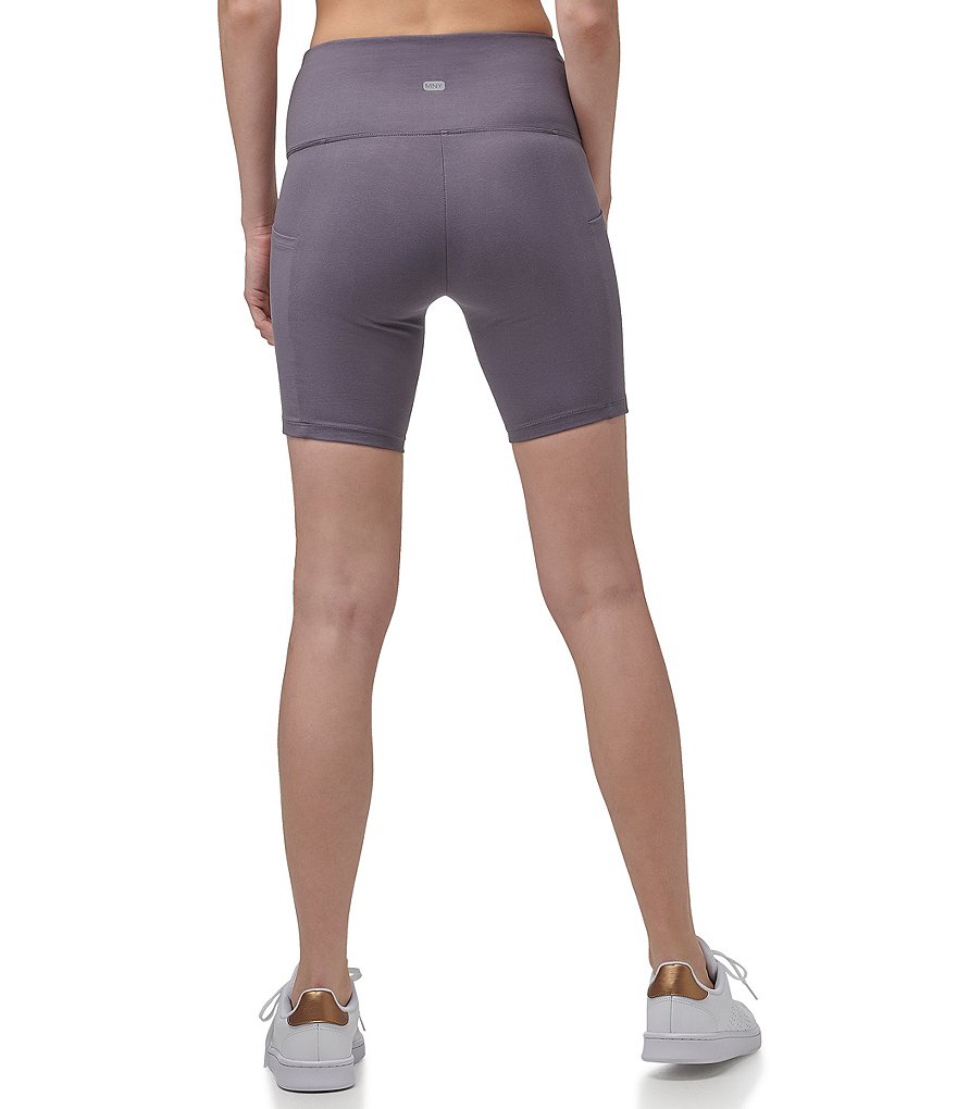 Marc New York Side Pocket High Rise Jersey Knit Biker Shorts