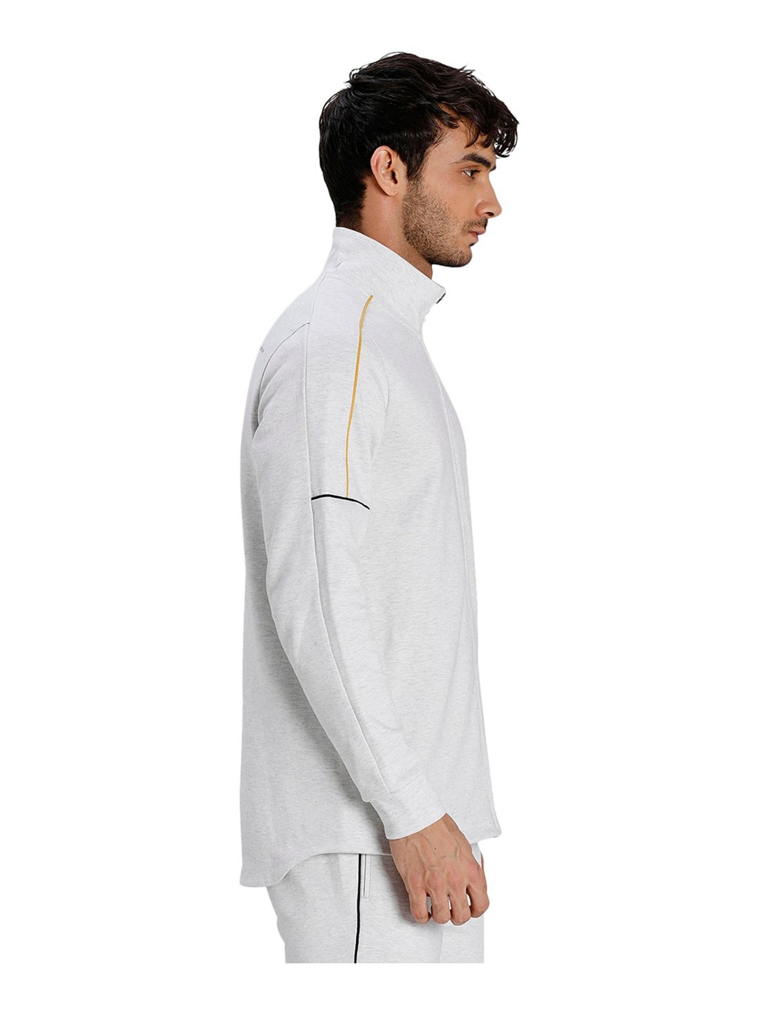 Puma White Full Sleeves Jacket