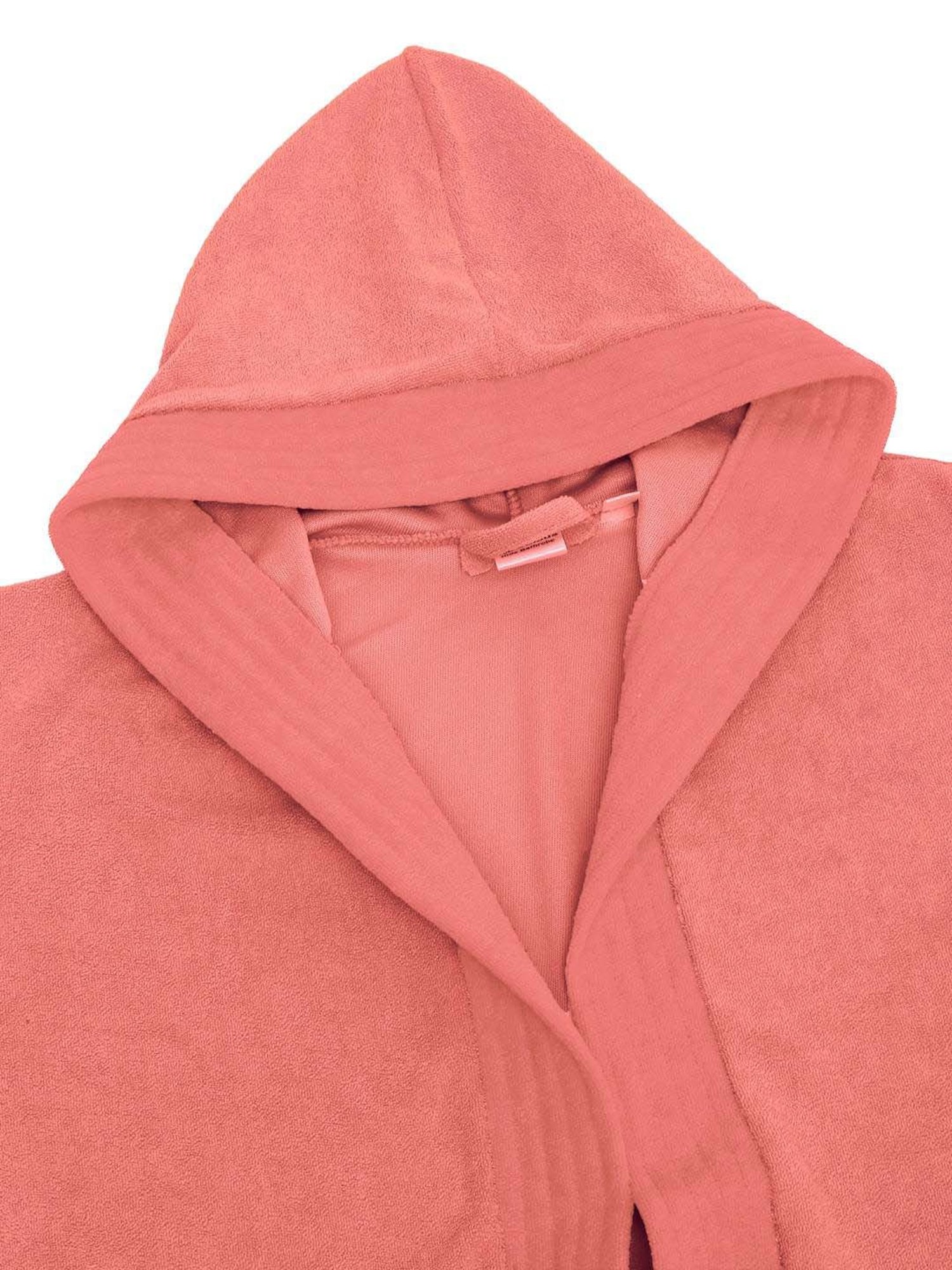 Creeva Melodious Peachy Pink Micro Terry 225 GSM Kids Hooded Bathrobe 4-5 Years With Pocket