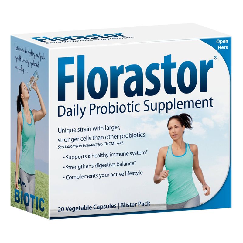 Florastor Probiotic Capsules - 20ct