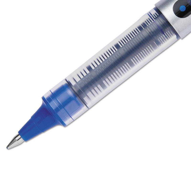 uni-ball VISION Stick Roller Ball Pen Fine 0.7mm Blue Ink Blue/Gray BarrelStand 60134