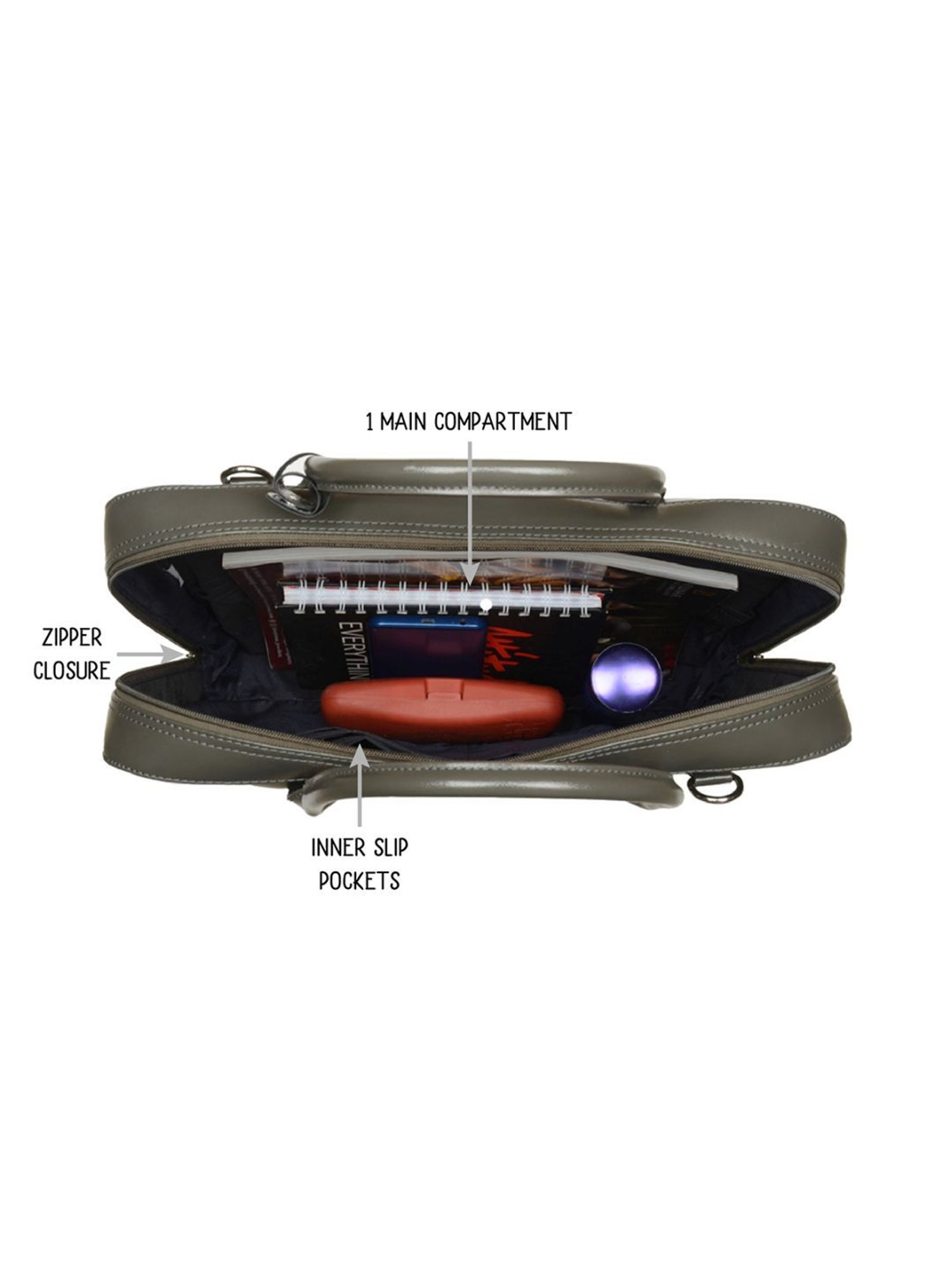 Baggit Dylan Angola Green PU Solid Laptop Messenger Bag