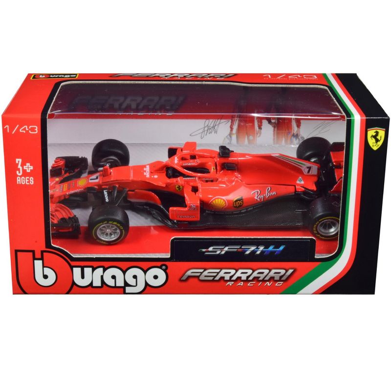 Ferrari Racing SF71H #7 Kimi Raikkonen F1 Formula One Car 1/43 Diecast Model Car by Bburago