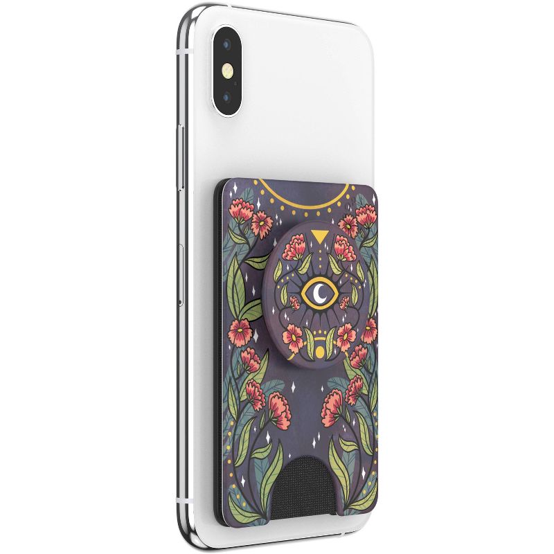 PopSockets PopWallet+ (with PopGrip Cell Phone Grip & Stand) - Floral Bohemian