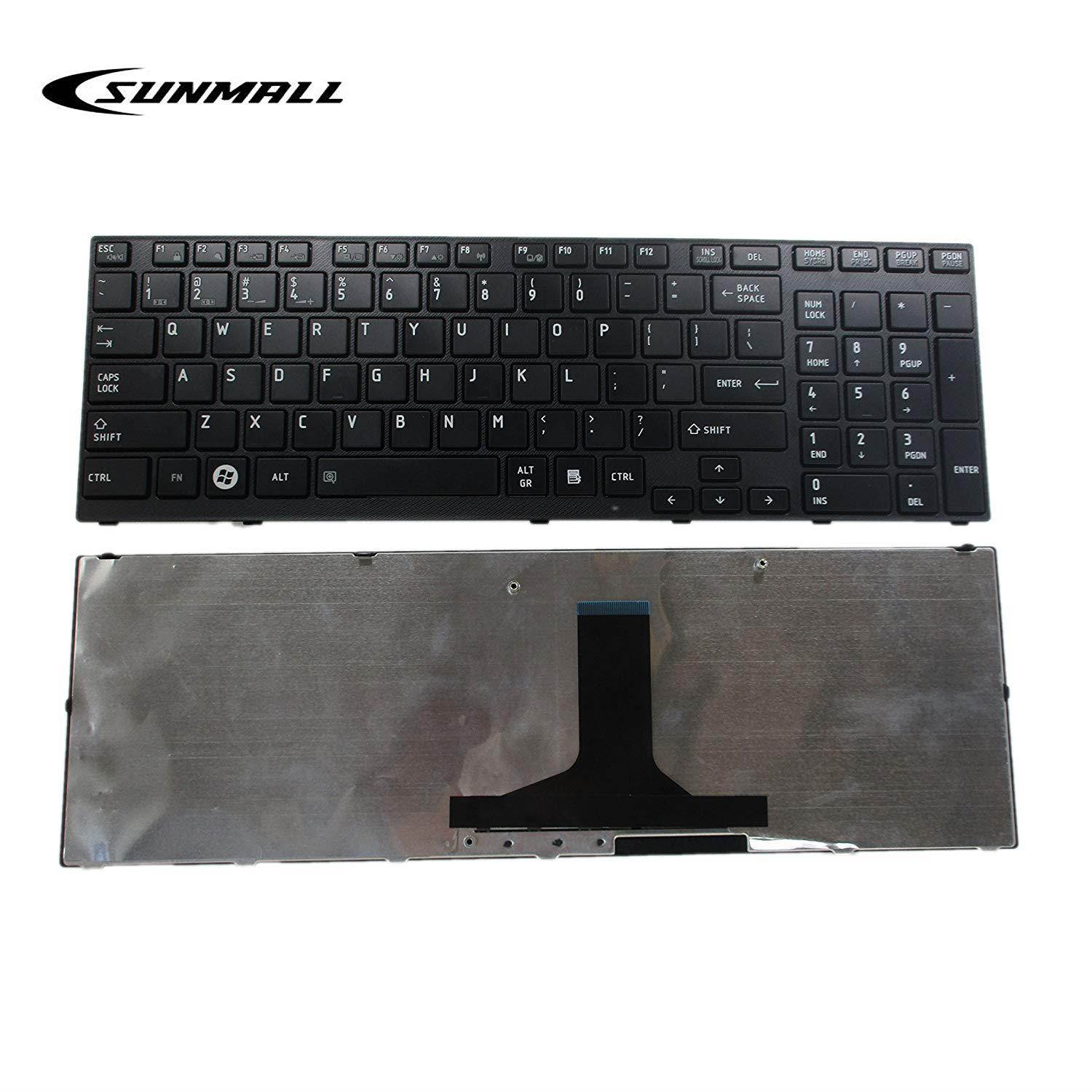 P755 Keyboard Replacement, SUNMALL Laptop keyboard Replacement for Toshiba Satellite P750 P750D P755 p755-s5320 P770 P770D P775 p775-s7215 Series US Layout (6 Months Warranty)