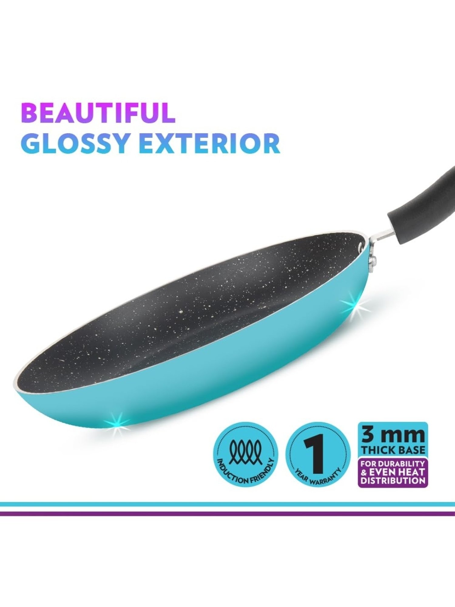 Borosil Blue Aluminium Pot & Pan Sets