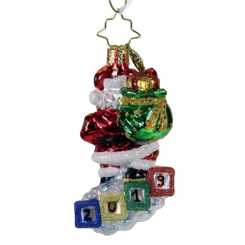 Christopher Radko 3.25" Baby Steps Gem Ornament Dated New Baby  -  Tree Ornaments
