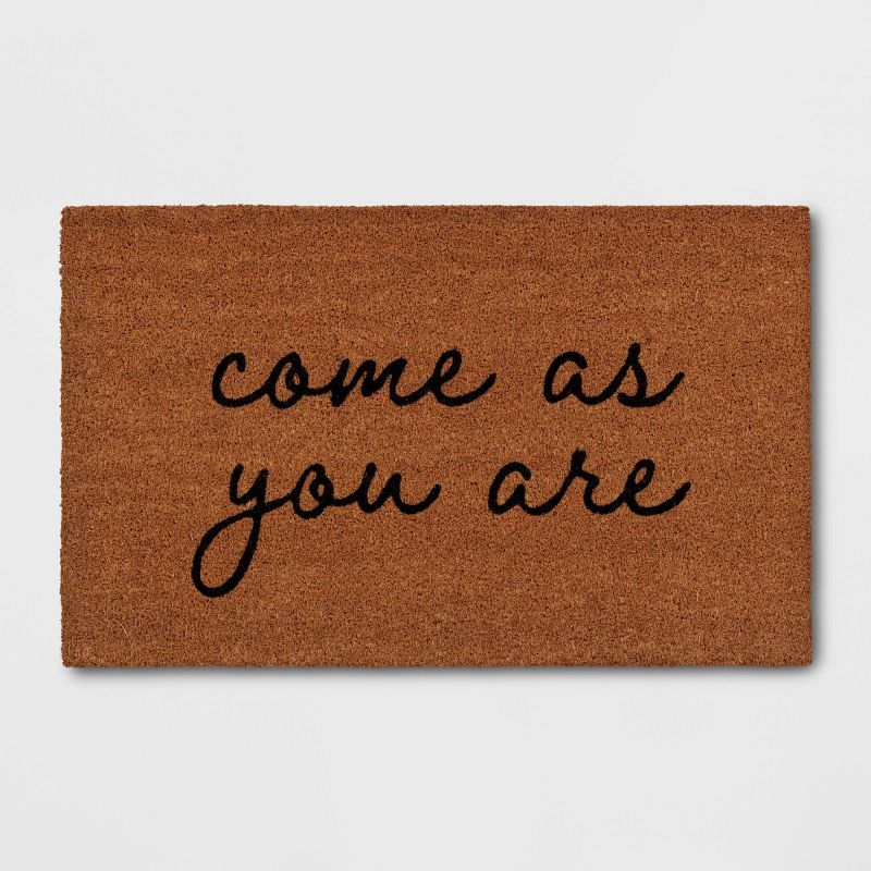 1'6"x2'6" Come As You Are Door Mat Black - Threshold™