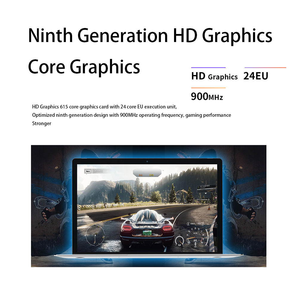 Lemonra F15 Laptop 15.6 In Notebook  Intel N4100 Quad Core 2.4GHz Intel UHD Graphics 600 LPDDR4 8GB RAM 256GB SSD Pocketbook Windows 10 OS 1920x1080 FHD Netbook