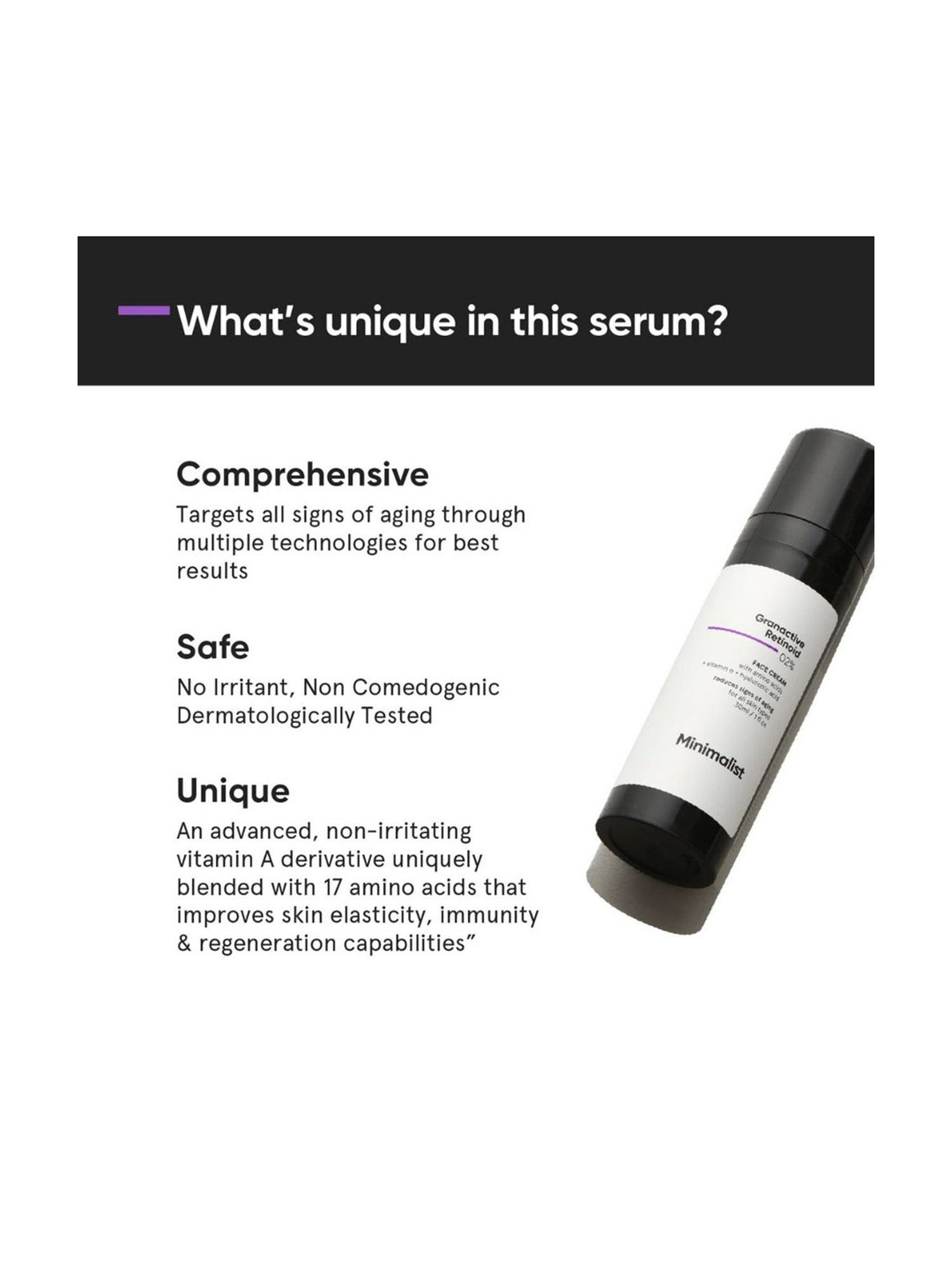 Minimalist Granactive Retinoid 02% Face Cream - 30 ml