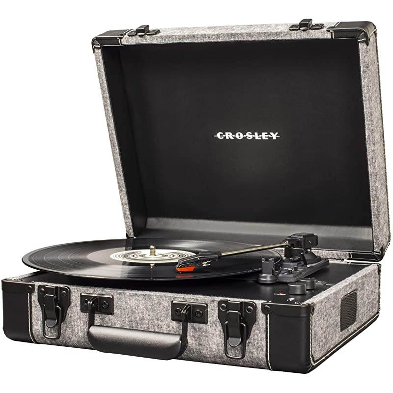 CR6019DSMK Executive Vintage Bluetooth 3Speed Portable Suitcase Turntable with USB