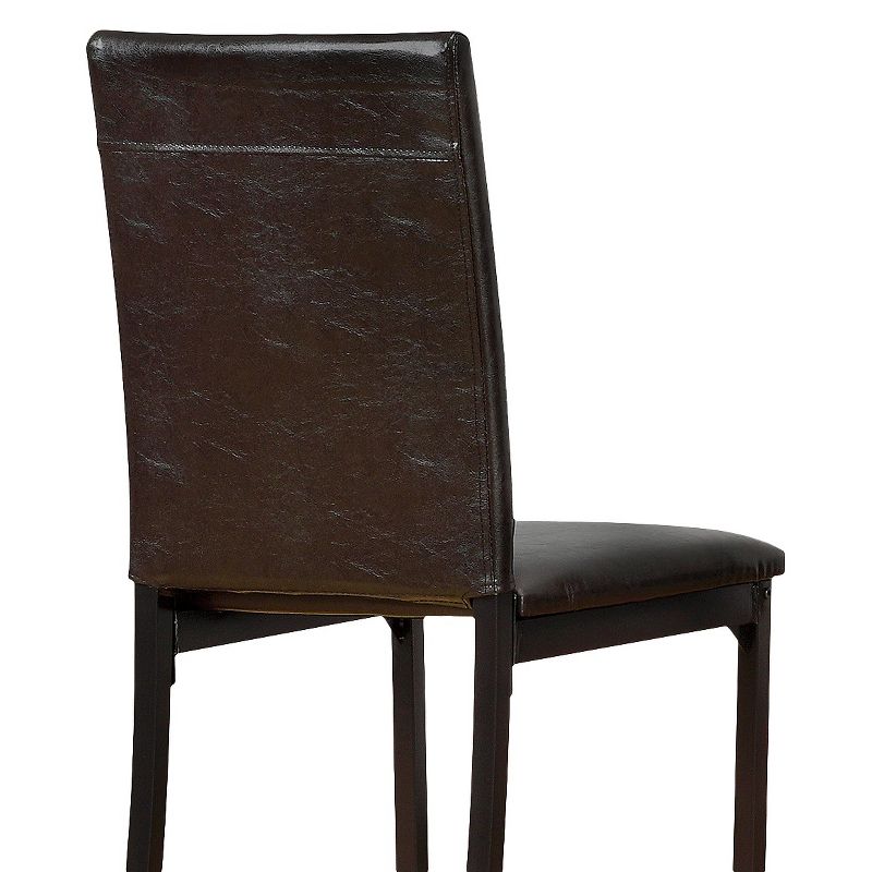 Agi Mid-Century Dining Chair in Walnut Wood and Beige Fabric - Armen Living