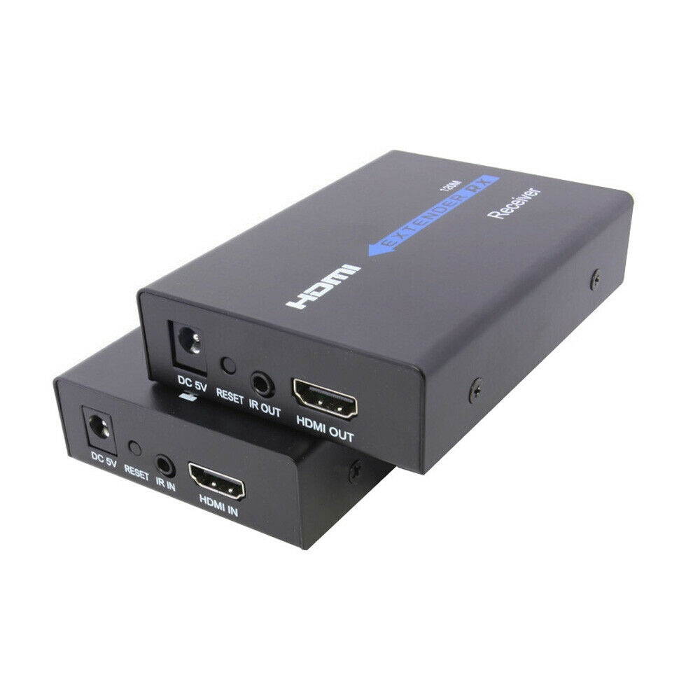 HDMI 1080P 120M Extender Over Ethernet LAN CAT5e CAT6 Network Cable 400Ft