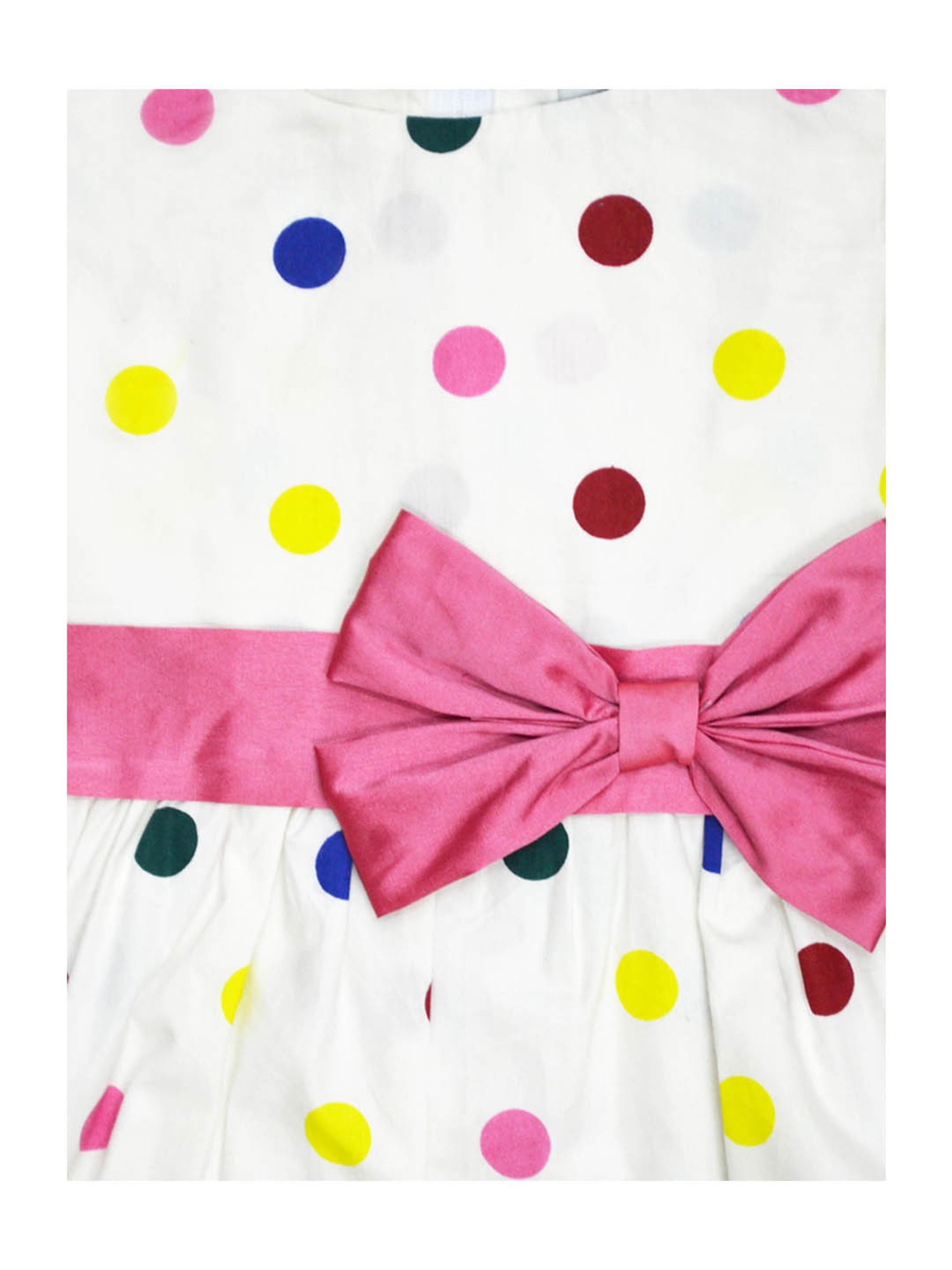 A.T.U.N. White & Pink Printed Dress with Headband