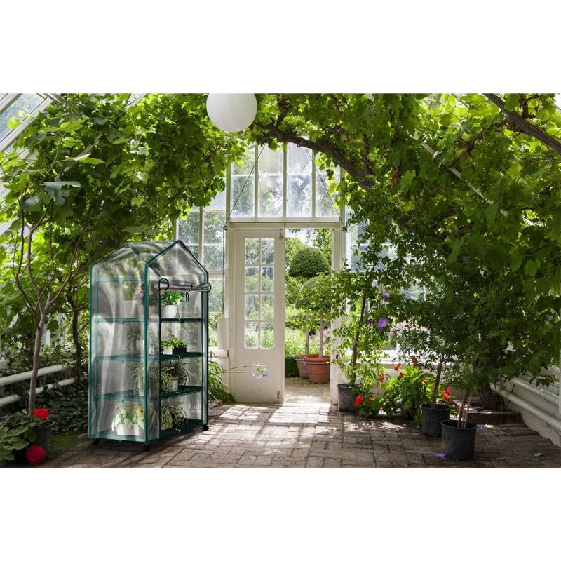 6' x 8' x 7' Nature Greenhouse Forest Green - Palram