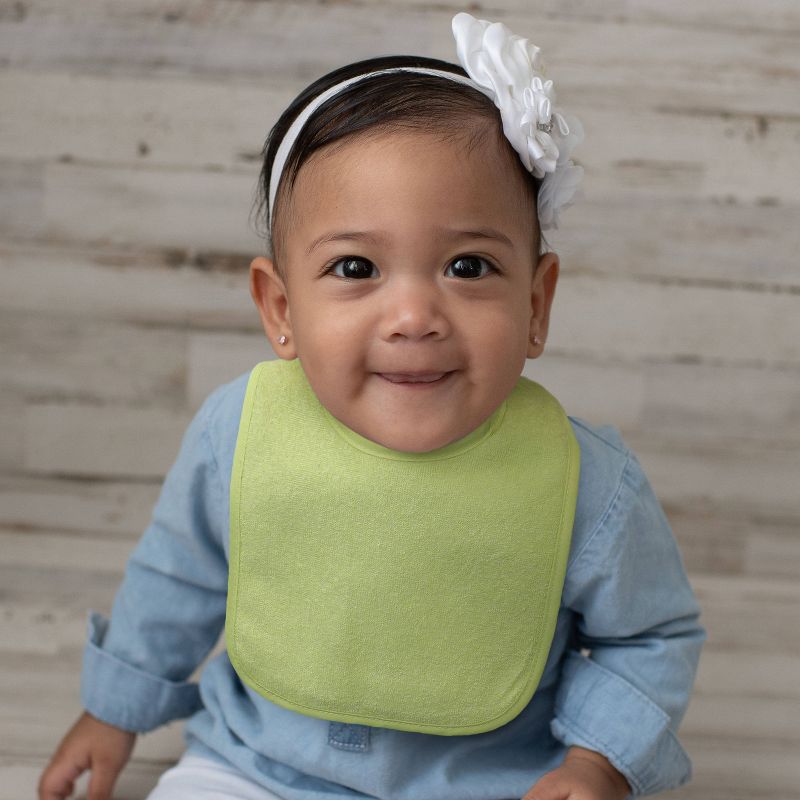 Neat Solutions Water-Resistant Lined Infant Bib Set Girl - 10pk