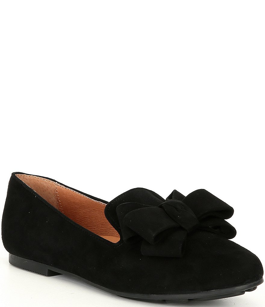 Gentle Souls Eugene Suede Ribbon Bow Loafers