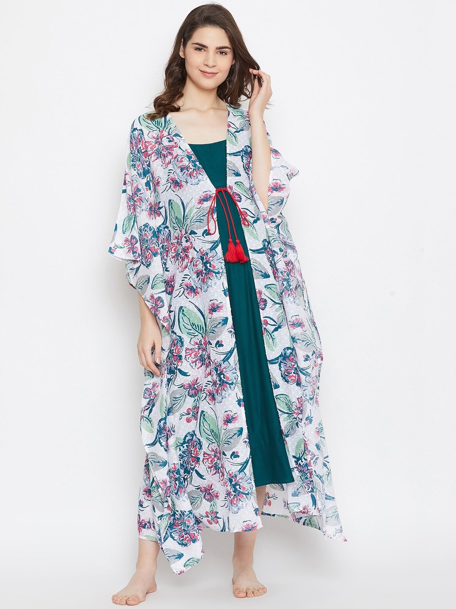 Mine4Nine Multicolor Printed Maternity Kurta