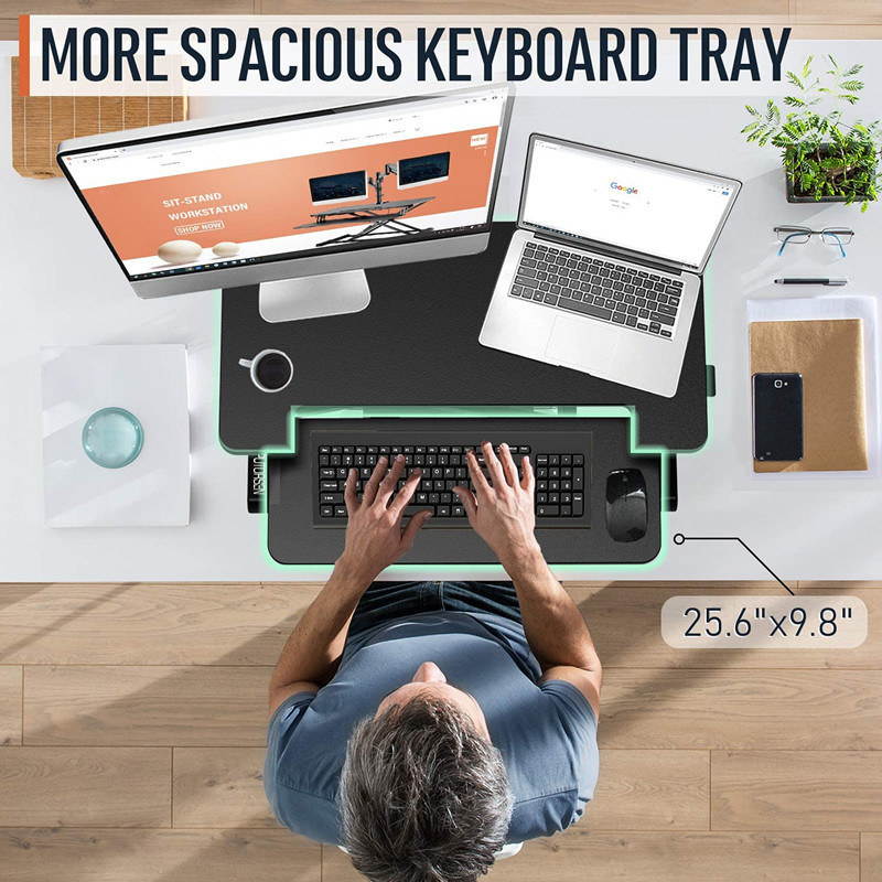 Computer Lifting Table,Standing Desk Converter Stand Up Desk Riser, Height Adjustable Ergonomic Tabletop Workstation Riser