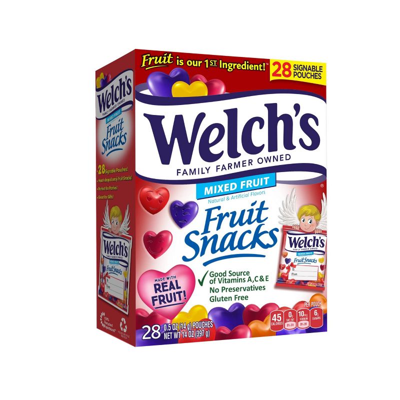 Welch's Valentine's Day Exchange Fruit Snacks - .5oz/28ct