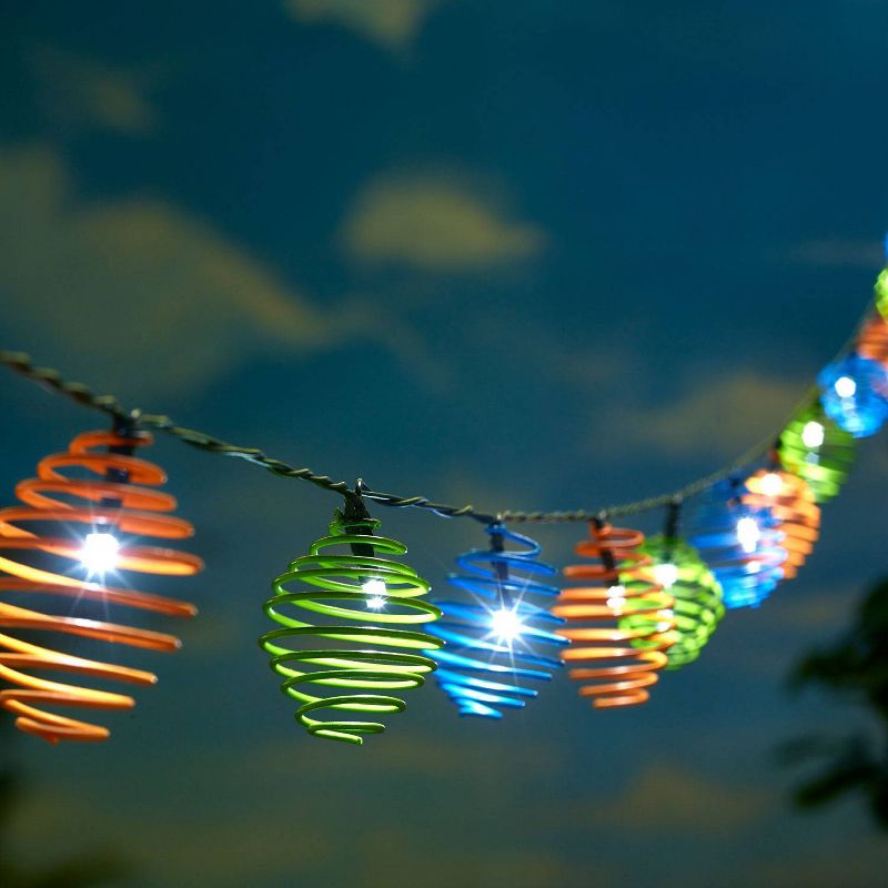 LED Solar String Lights Blue/Green/Orange - Smart Solar