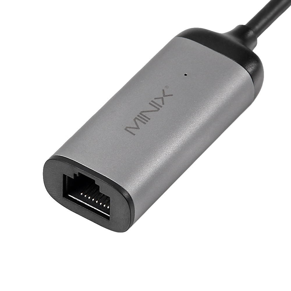 MINIX NEO C-E, Advanced High-Speed USB-C to Gigabit Ethernet Adapter - Space Gray [Universal Compatibility &ndash; Windows, Mac and Chrome OS]. Sold Directly by MINIX&reg; Technology Limited.