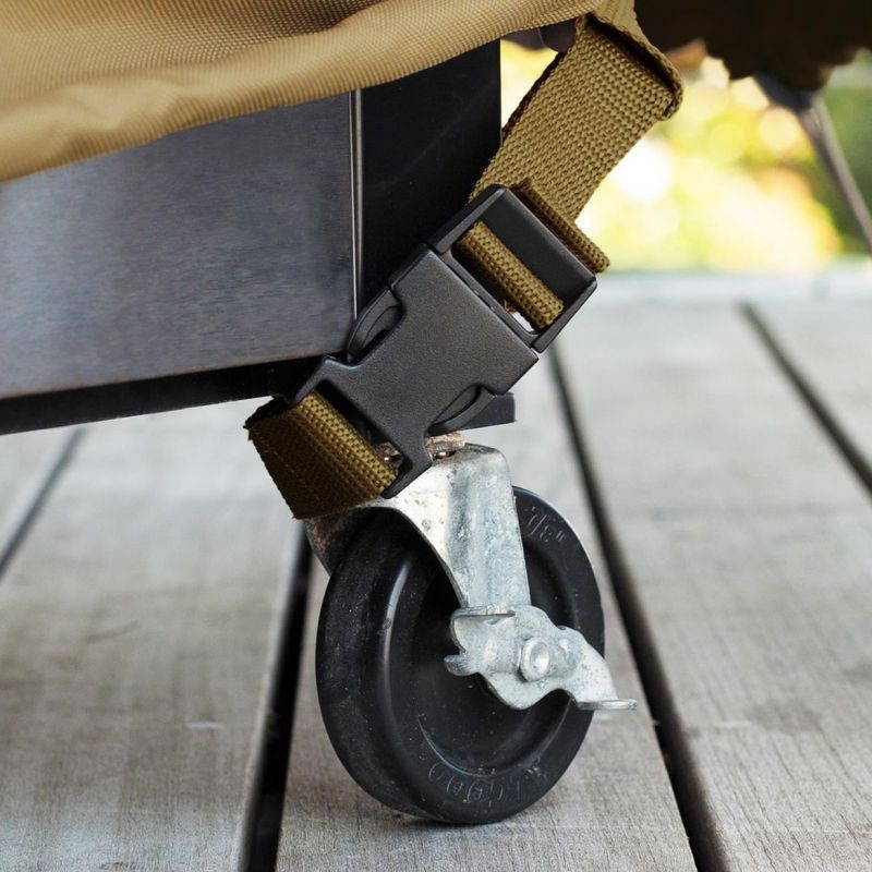 Classic Accessories Veranda Patio Cart BBQ Cover - Pebble/Barn/Earth - Large