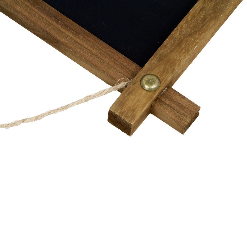 22" x 32" Cates Barn Door Wood Framed Chalkboard Rustic Brown - Kate and Laurel