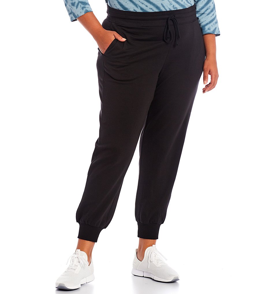 Kinesis Plus Size Lifestyle Cuffed Stretch Fleece Drawstring Sweatpants