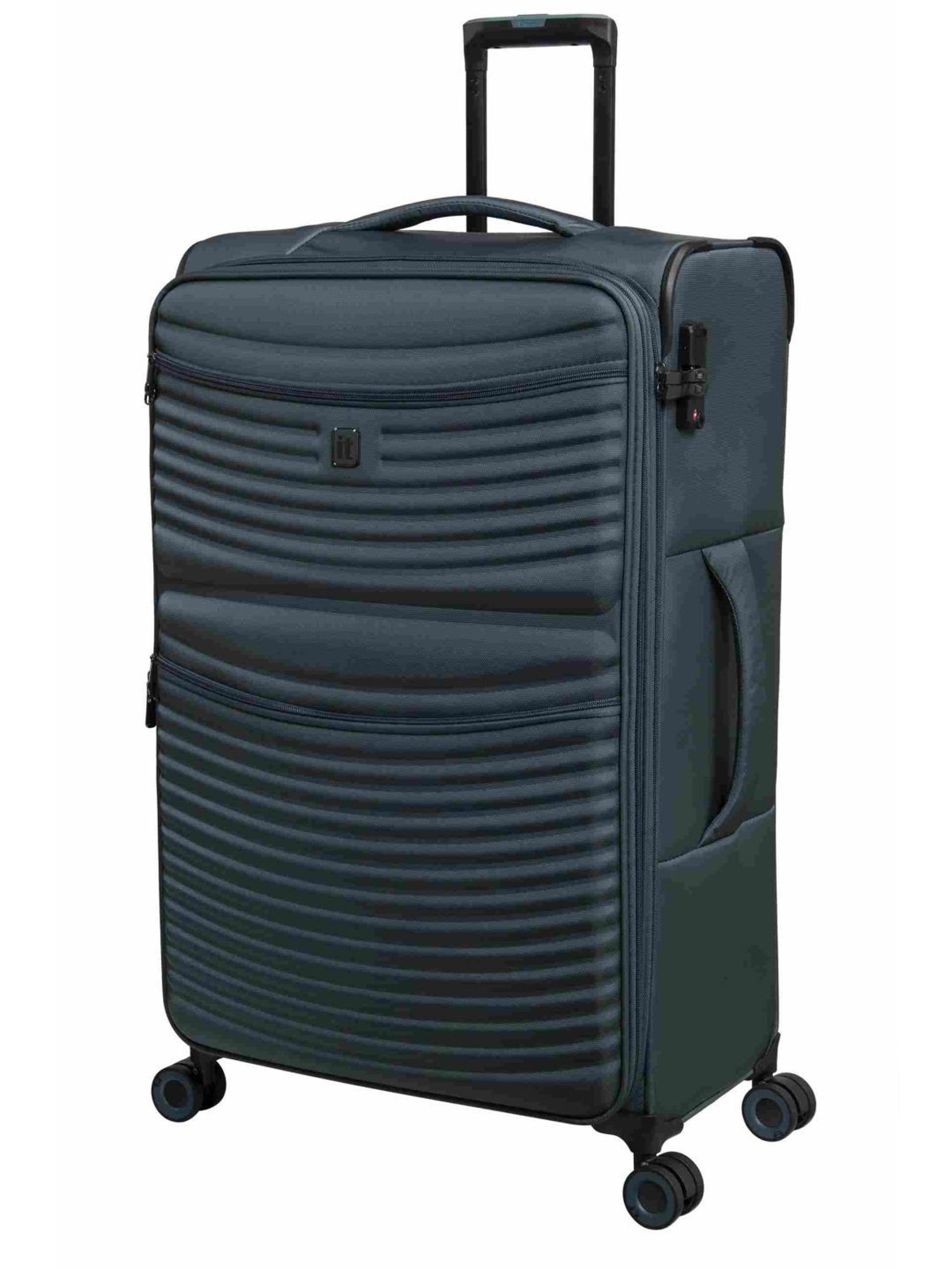 it luggage Precursor Teal Combo-28 & 20 inches Expandable Soft Case Luggage Trolley with TSA Lock