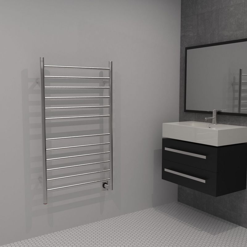 Amba RWHL-SB Radiant Large Straight Hardwired Wall Mounted Towel Warmer, Brushed
