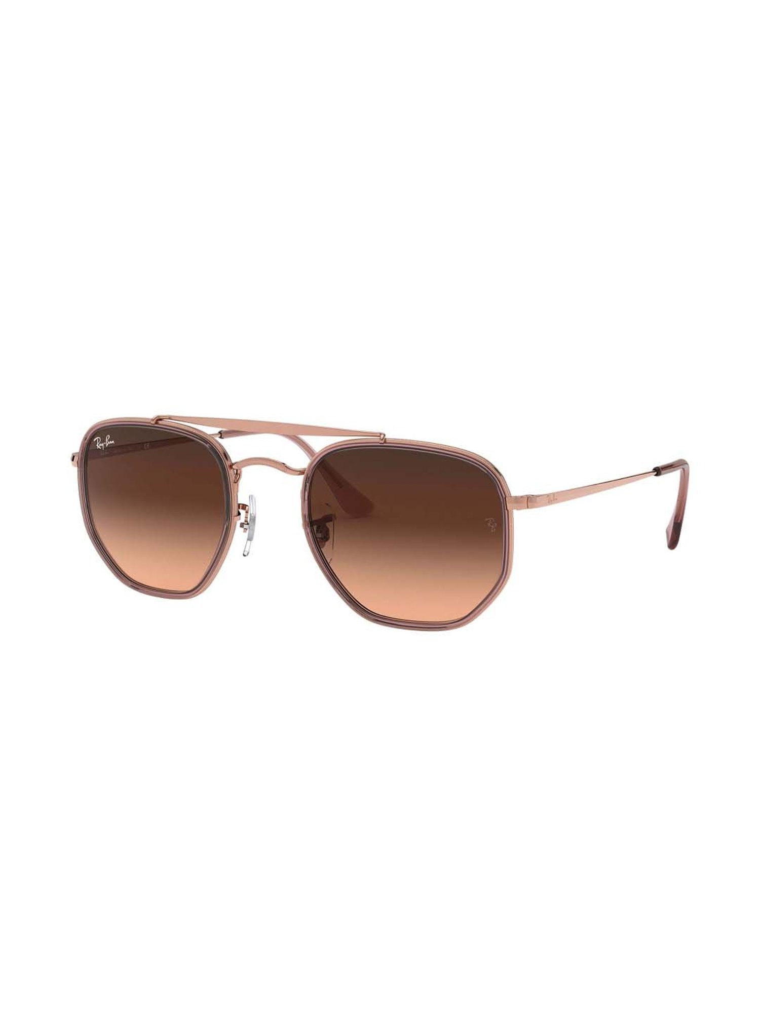 RAY-BAN Unisex Gradient Brown Lens Irregular Sunglasses - 0RB3648M9069A552