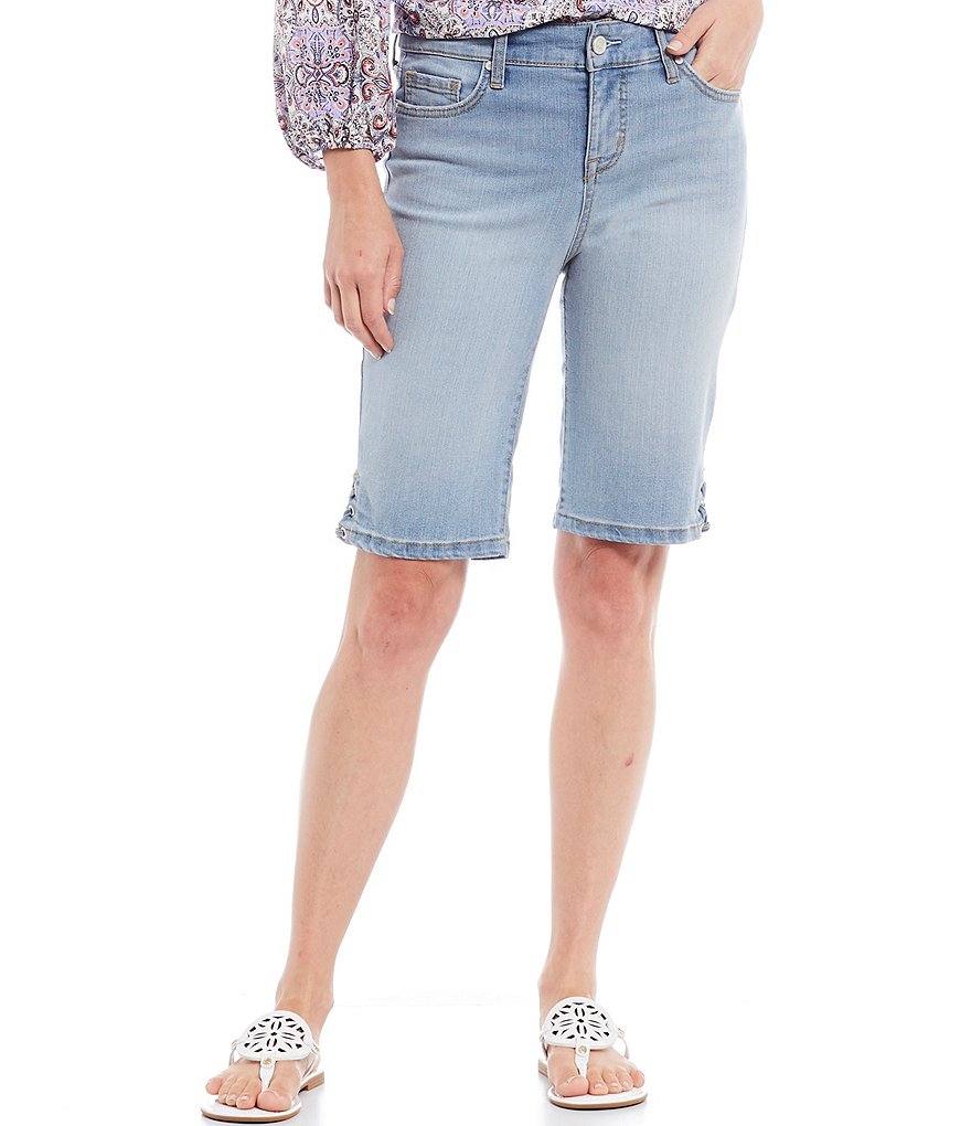 Code Bleu Chelsea Lace Up Hem Detail Bermuda Shorts