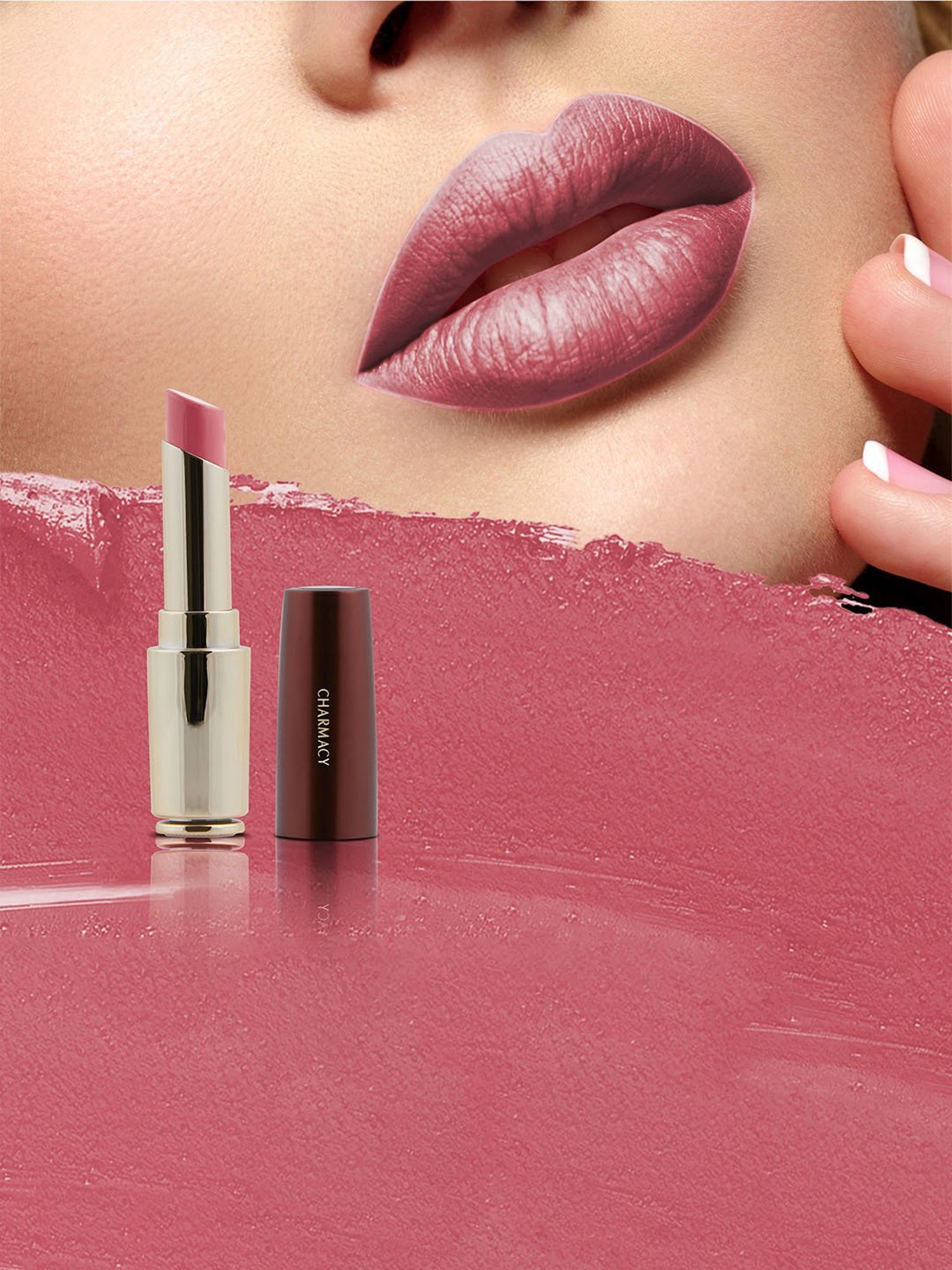 CHARMACY Milano Flattering Nude Lipstick 06 Corset Love - 3.6 gm