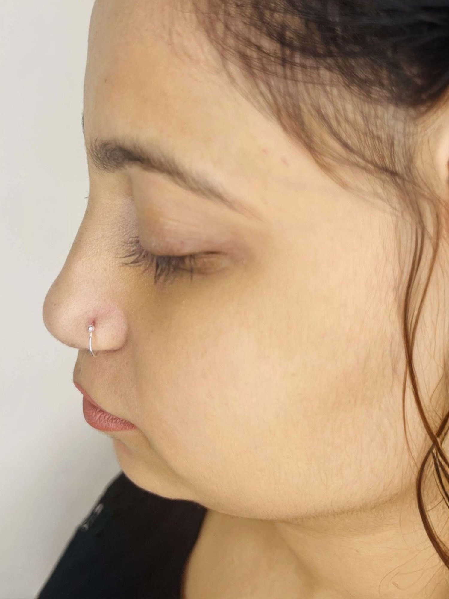 Zavya 92.5 Sterling Silver Floral Nosepin for Women