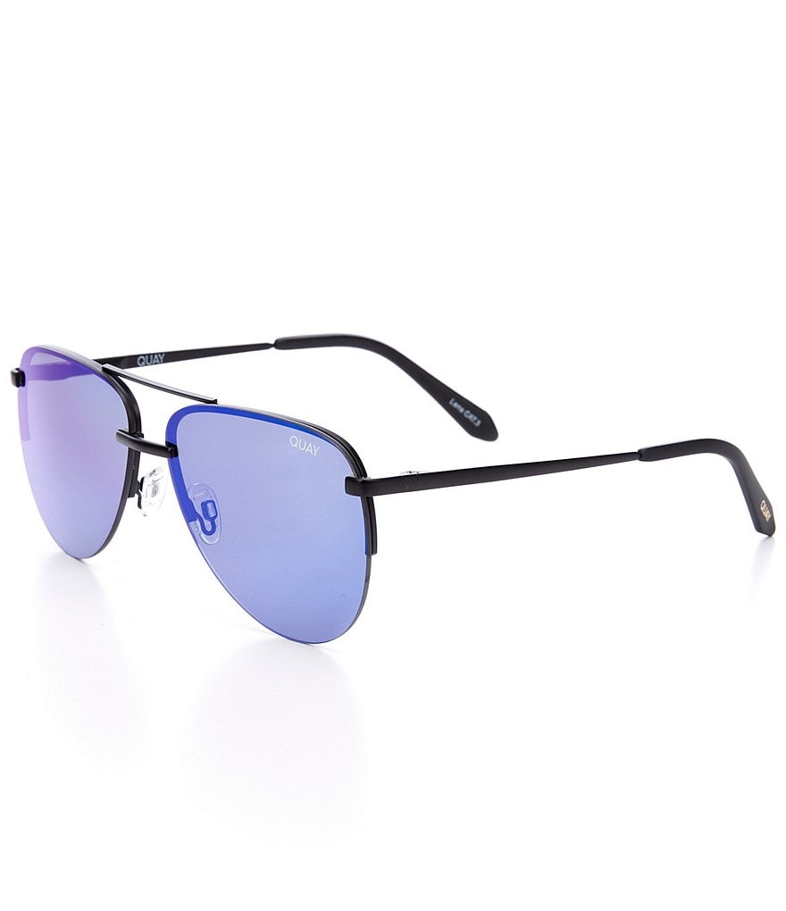 Quay Australia Quay x Maluma The Playa Polarized Frameless Aviator Sunglasses