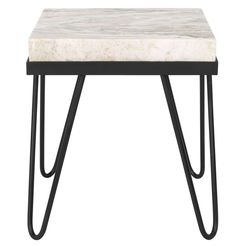 Jada Stone Top Accent Table Multi Gray/Black - Safavieh