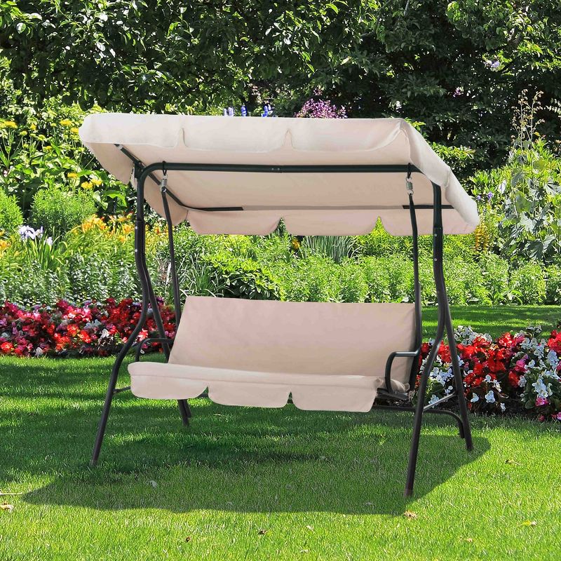 Clio Porch Swing - Beige - Sunjoy