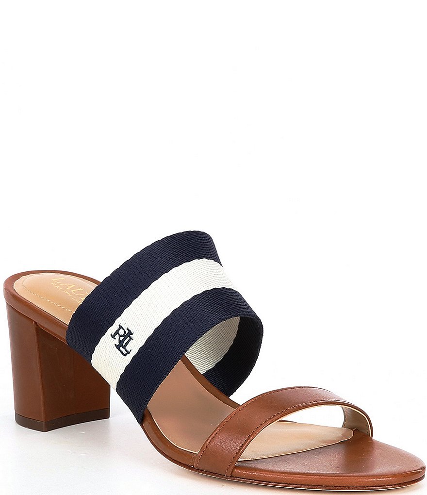 Lauren Ralph Lauren Whitfield Block Heel Dress Mules